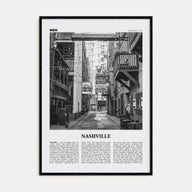 Nashville Travel B&W No 3 Poster