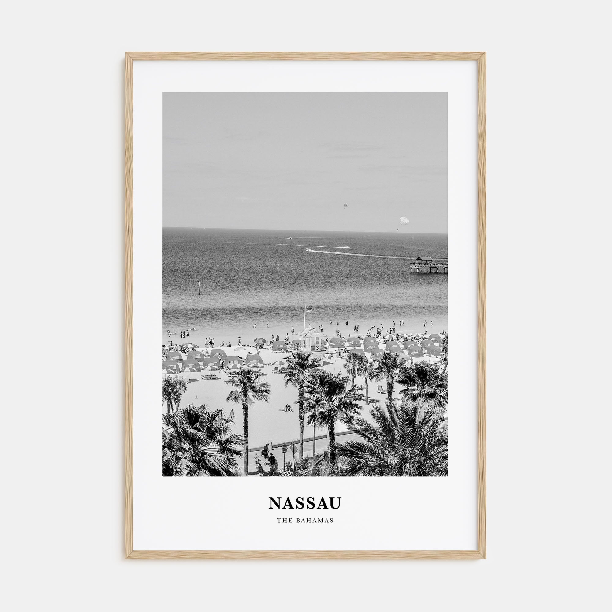 Nassau Portrait B&W Poster