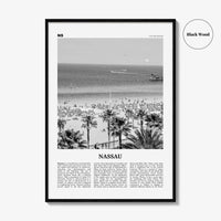 Nassau Print Black and White, Nassau Wall Art, Nassau Poster, Nassau Photo, Nassau Wall Décor, The Bahamas, New Providence