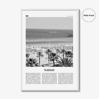 Nassau Print Black and White, Nassau Wall Art, Nassau Poster, Nassau Photo, Nassau Wall Décor, The Bahamas, New Providence