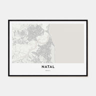 Natal Map Landscape Poster