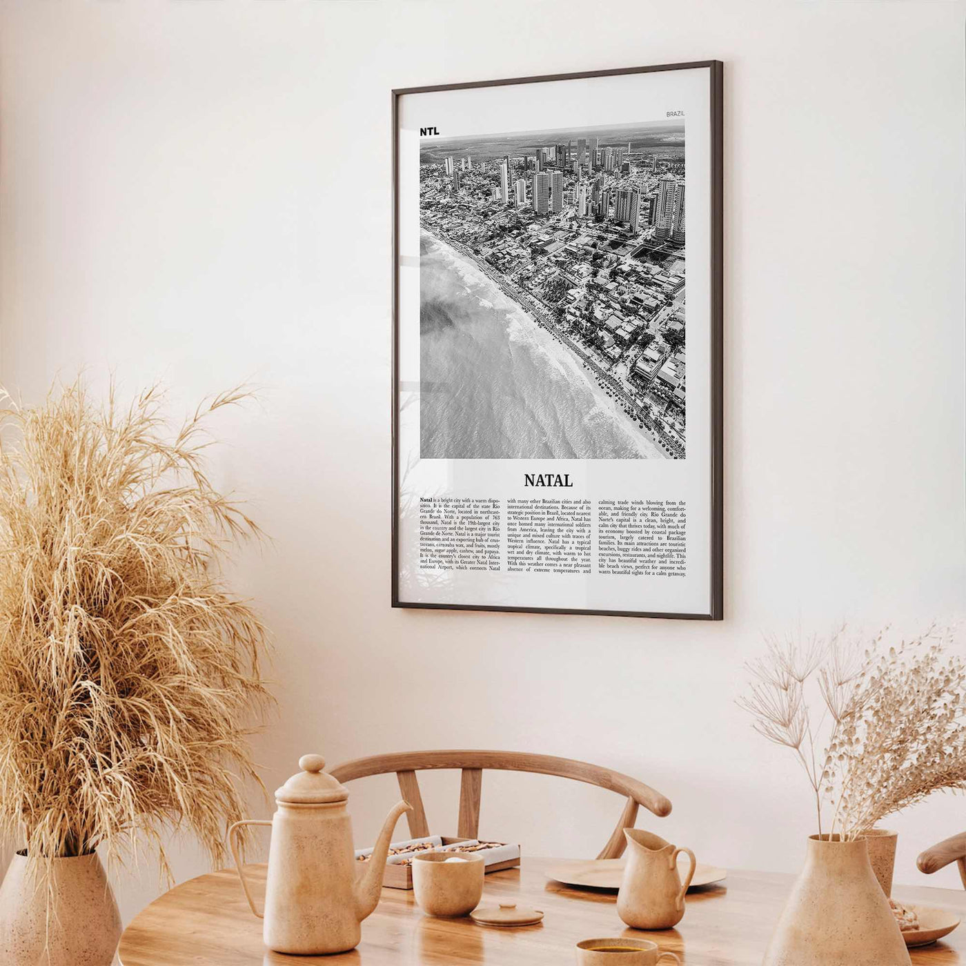 Natal Print Black and White, Natal Wall Art, Natal Poster, Natal Photo, Natal Wall Decor, City Art Print, Rio Grande do Norte Print, Brazil