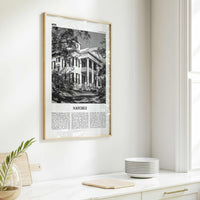 Natchez Print Black and White, Natchez Wall Art, Natchez Poster, Natchez Photo, Natchez Wall Décor, Natchez Map, Mississippi, USA