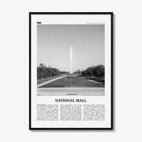 National Mall Print Black and White, National Mall Wall Art, National Mall Poster, National Mall Photo, National Mall Wall Décor