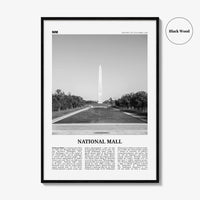 National Mall Print Black and White, National Mall Wall Art, National Mall Poster, National Mall Photo, National Mall Wall Décor