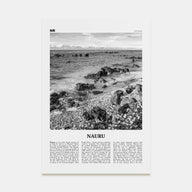 Nauru Travel B&W Poster
