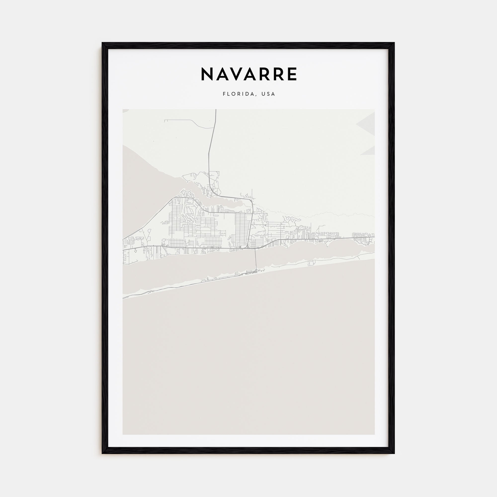Navarre Map Portrait Poster