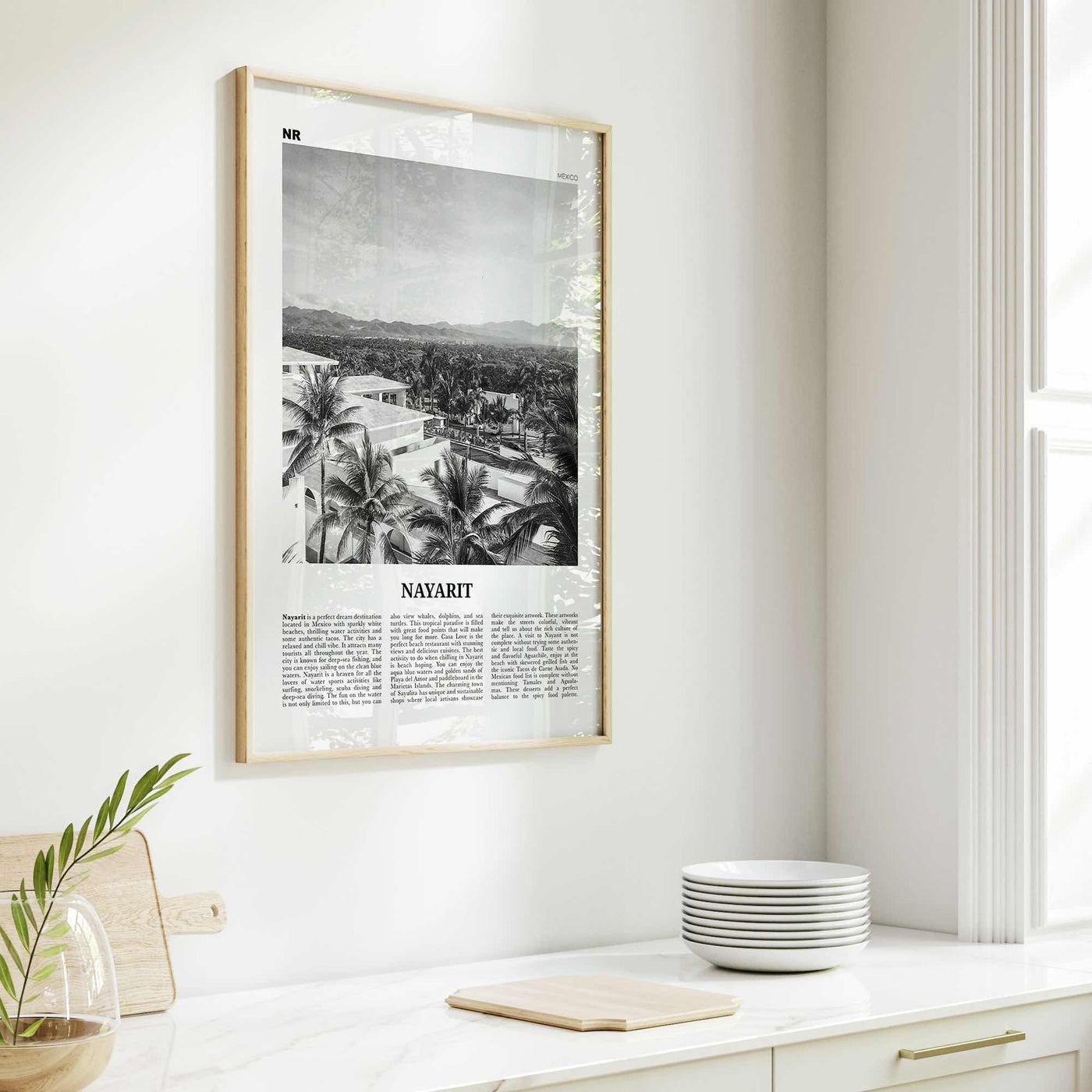 Nayarit Print Black and White, Nayarit Wall Art, Nayarit Poster, Nayarit Photo, Nayarit Wall Décor, Mexico, Tepic