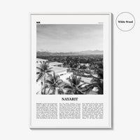 Nayarit Print Black and White, Nayarit Wall Art, Nayarit Poster, Nayarit Photo, Nayarit Wall Décor, Mexico, Tepic