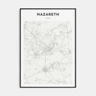 Nazareth Map Portrait Poster