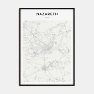 Nazareth Map Portrait Poster