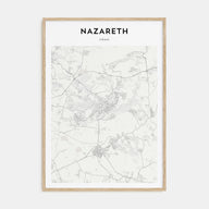 Nazareth Map Portrait Poster
