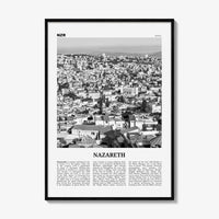 Nazareth Print Black and White No 1, Nazareth Wall Art, Nazareth Poster, Nazareth Photo, Nazareth Wall Décor, an-Nāṣira, Natzrat, Israel