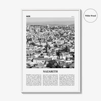 Nazareth Print Black and White No 1, Nazareth Wall Art, Nazareth Poster, Nazareth Photo, Nazareth Wall Décor, an-Nāṣira, Natzrat, Israel