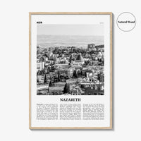 Nazareth Print Black and White No 2, Nazareth Wall Art, Nazareth Poster, Nazareth Photo, Nazareth Wall Décor, an-Nāṣira, Natzrat, Israel