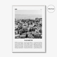 Nazareth Print Black and White No 2, Nazareth Wall Art, Nazareth Poster, Nazareth Photo, Nazareth Wall Décor, an-Nāṣira, Natzrat, Israel