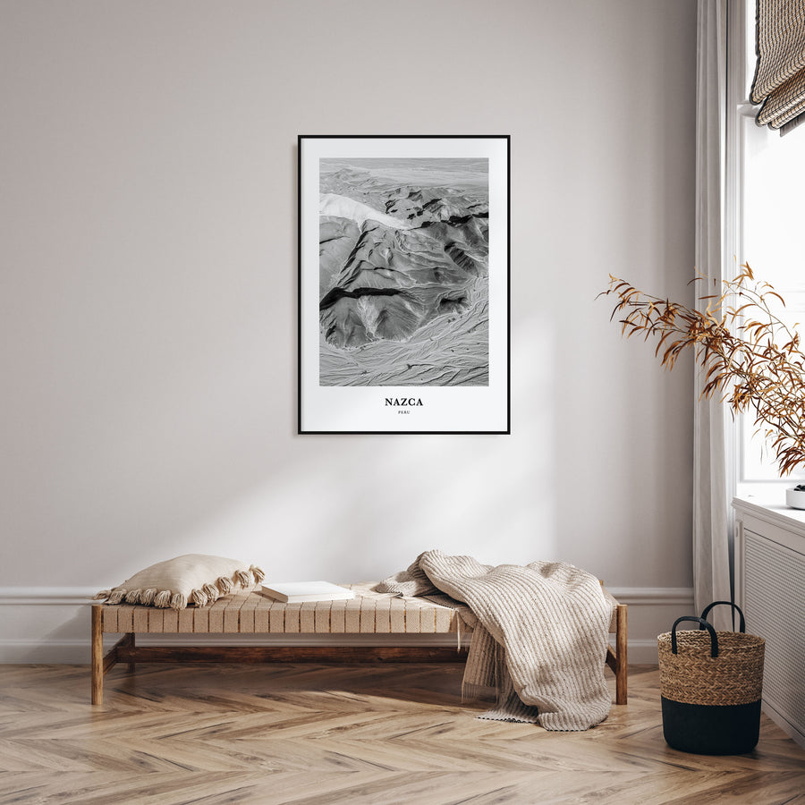 Nazca Portrait B&W Poster