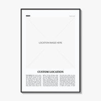 Custom Location Poster