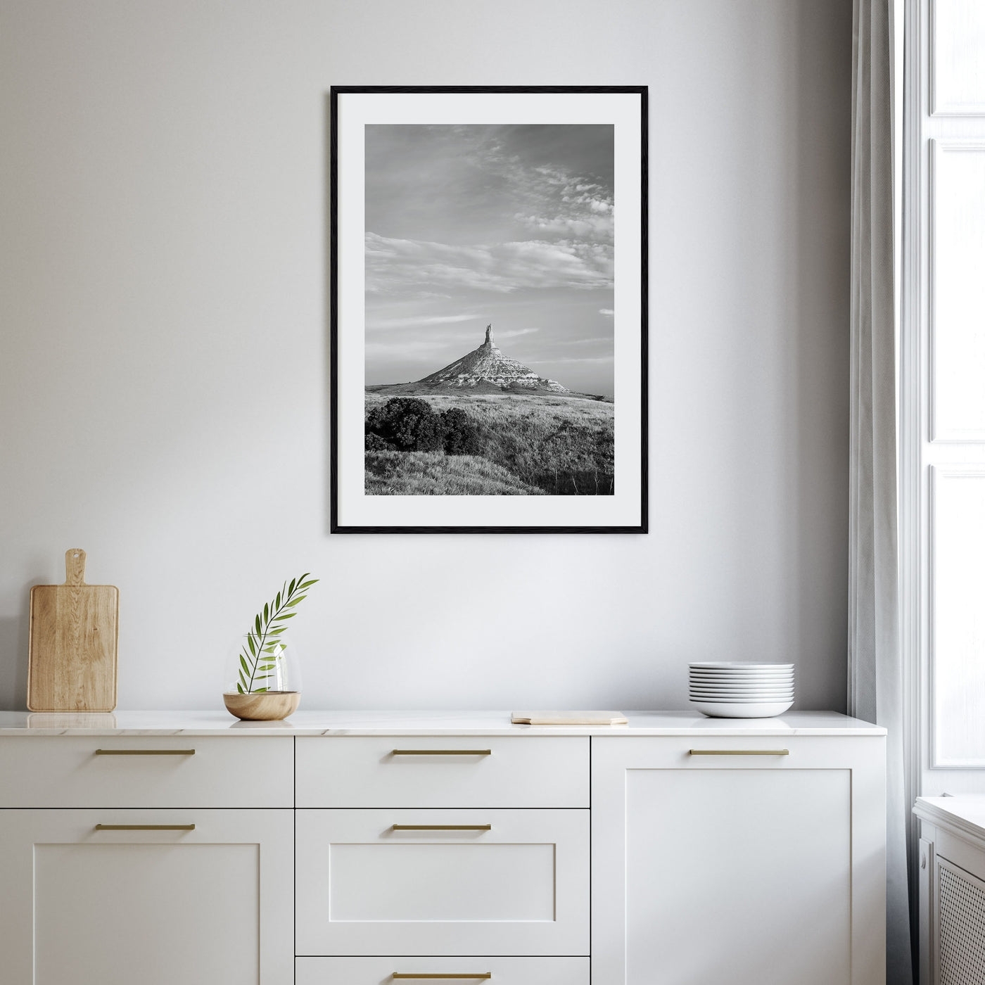 Nebraska Photo B&W Poster