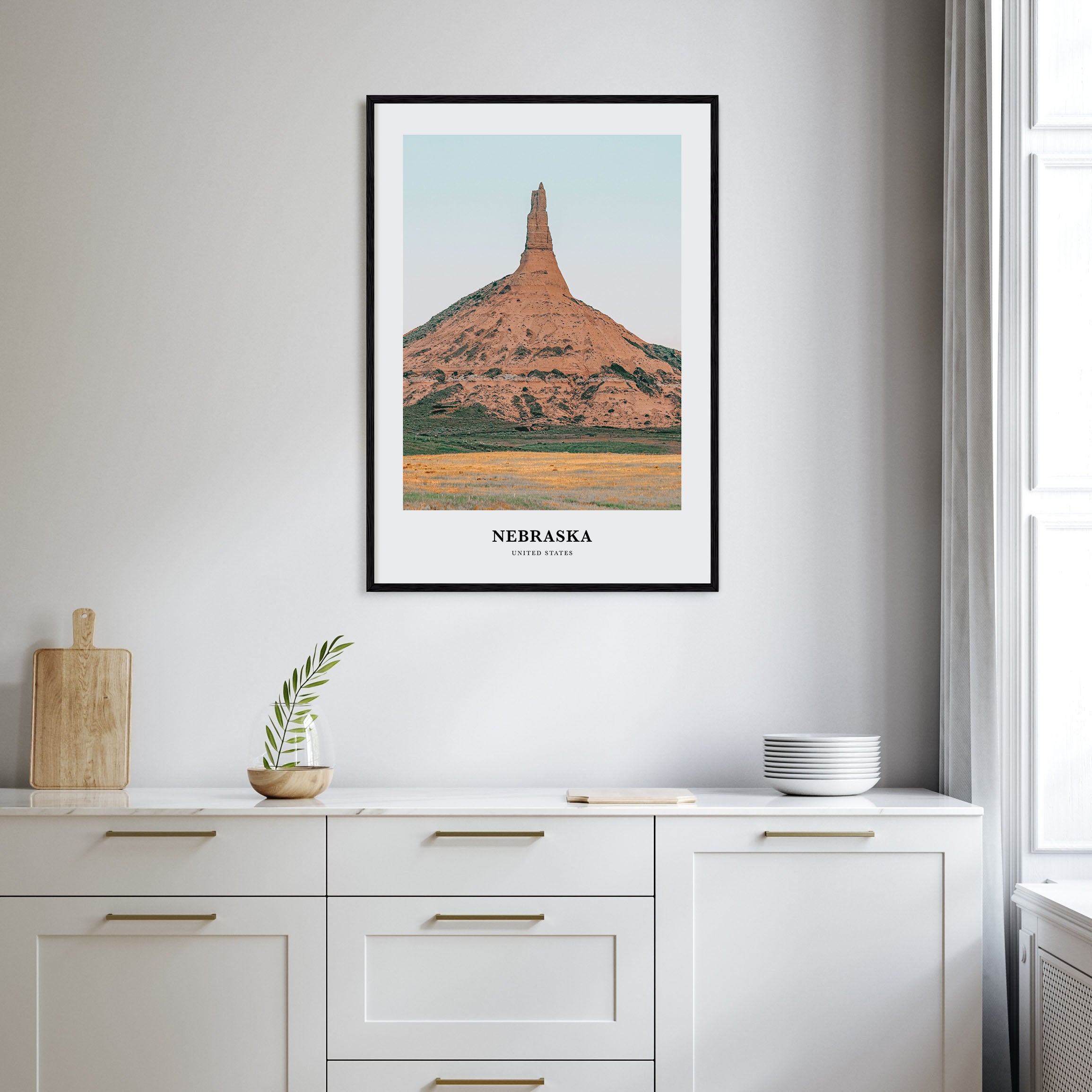 Nebraska Portrait Color Poster