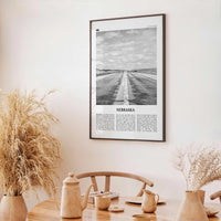 Nebraska Print Black and White No 1, Nebraska Wall Art, Nebraska Poster, Nebraska Photo, Nebraska Wall Decor, USA, United States