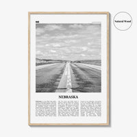 Nebraska Print Black and White No 1, Nebraska Wall Art, Nebraska Poster, Nebraska Photo, Nebraska Wall Decor, USA, United States