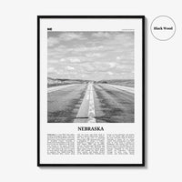 Nebraska Print Black and White No 1, Nebraska Wall Art, Nebraska Poster, Nebraska Photo, Nebraska Wall Decor, USA, United States