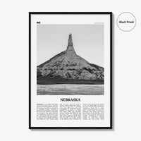 Nebraska Print Black and White No 2, Nebraska Wall Art, Nebraska Poster, Nebraska Photo, Nebraska Wall Décor, Nebraska Map