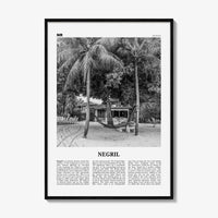 Negril Print Black and White, Negril Wall Art, Negril Poster, Negril Photo, Negril Décor, Jamaica, Jamaican parishes, Westmoreland, Hanover