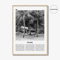 Negril Print Black and White, Negril Wall Art, Negril Poster, Negril Photo, Negril Décor, Jamaica, Jamaican parishes, Westmoreland, Hanover