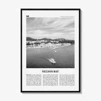 Nelson Bay Print Black and White, Nelson Bay Wall Art, Nelson Bay Poster, Nelson Bay Photo, Nelson Bay Décor, New South Wales, Australia