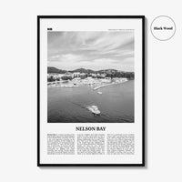 Nelson Bay Print Black and White, Nelson Bay Wall Art, Nelson Bay Poster, Nelson Bay Photo, Nelson Bay Décor, New South Wales, Australia