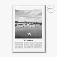 Nelson Bay Print Black and White, Nelson Bay Wall Art, Nelson Bay Poster, Nelson Bay Photo, Nelson Bay Décor, New South Wales, Australia