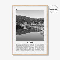 Nelson Print Black and White, Nelson Wall Art, Nelson Poster, Nelson Photo, Nelson Wall Décor, Nelson Map, New Zealand