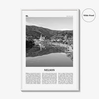 Nelson Print Black and White, Nelson Wall Art, Nelson Poster, Nelson Photo, Nelson Wall Décor, Nelson Map, New Zealand
