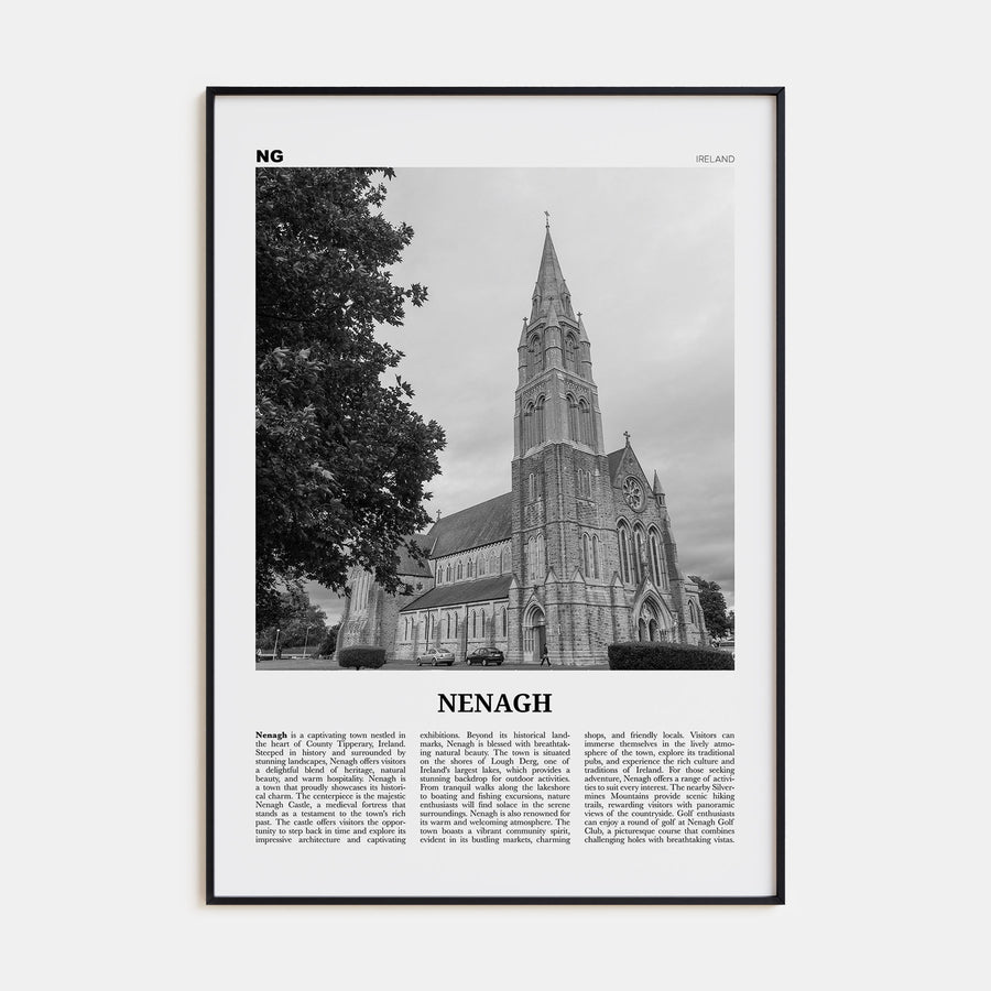 Nenagh Travel B&W Poster