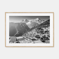 Nepal Landscape B&W Poster