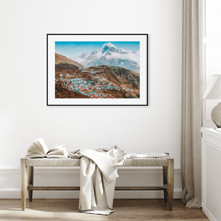 Nepal Landscape Color Poster