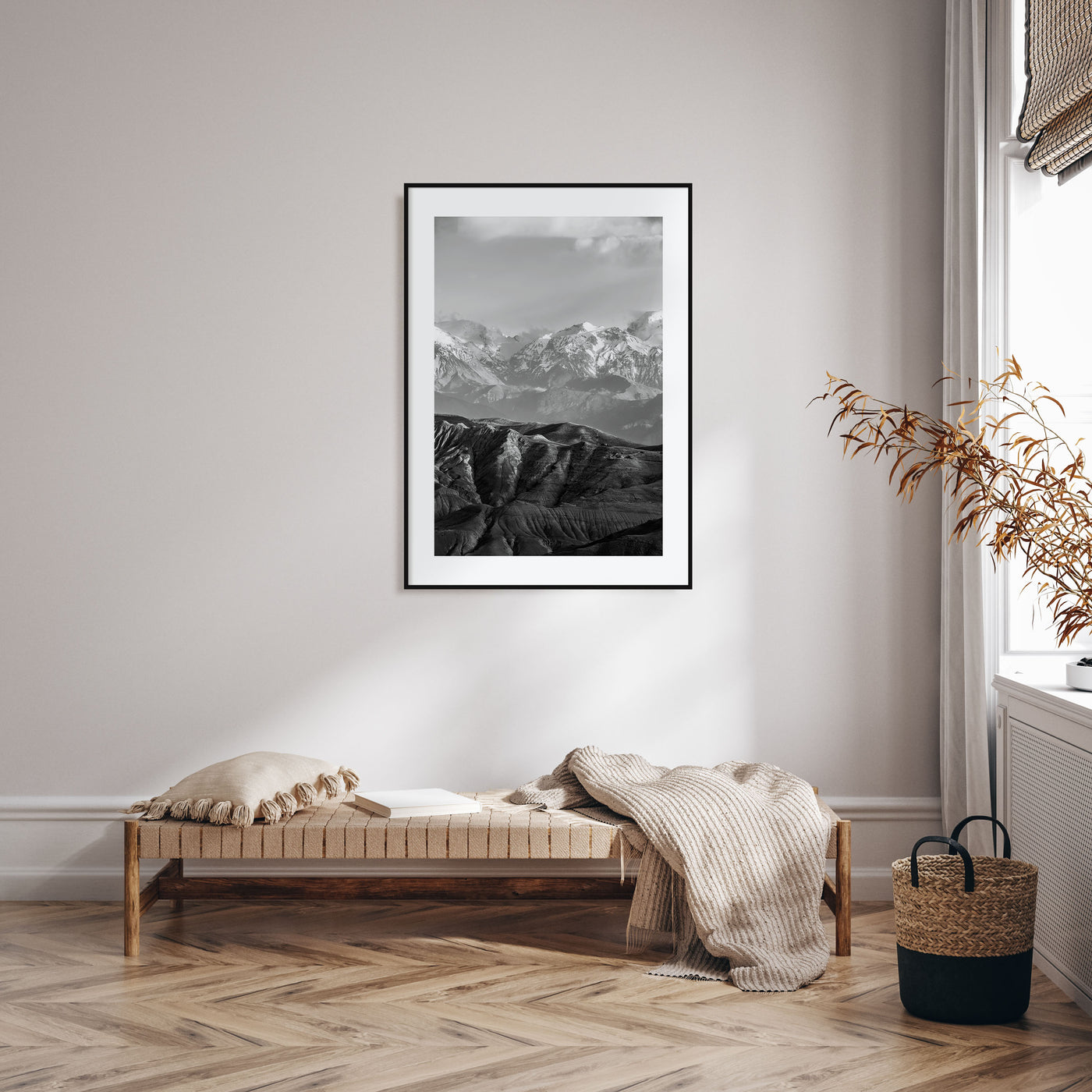 Nepal Photo B&W Poster