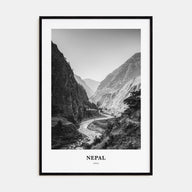 Nepal Portrait B&W No 1 Poster