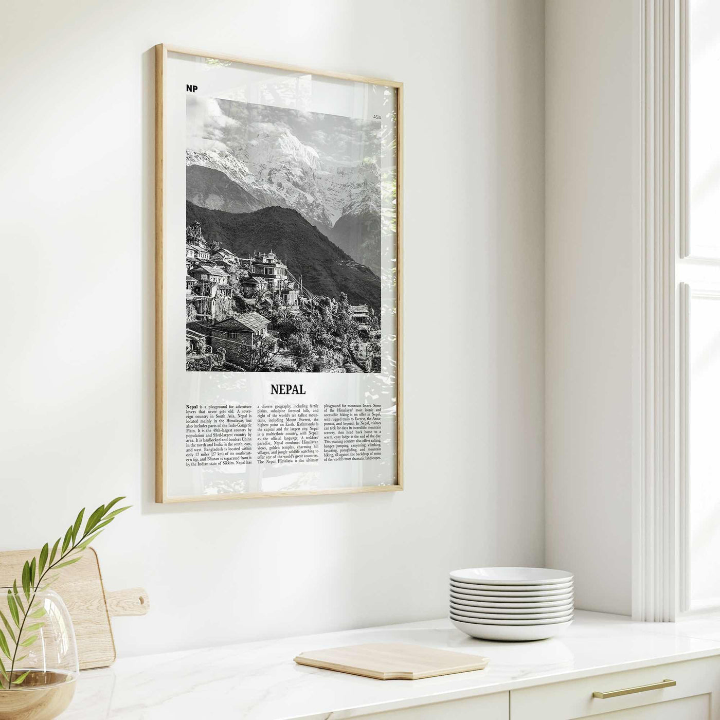 Nepal Print Black and White No 1, Nepal Wall Art, Nepal Poster, Nepal Photo, Nepal Wall Decor, Country Art Print, Kathmandu, Nepāl, Asia