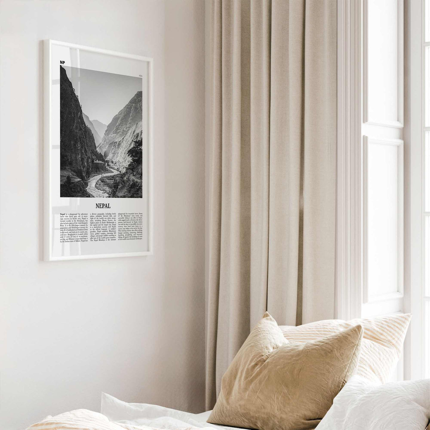 Nepal Print Black and White No 2, Nepal Wall Art, Nepal Poster, Nepal Photo, Nepal Wall Decor, Country Print, Kathmandu, Nepāl, Asia