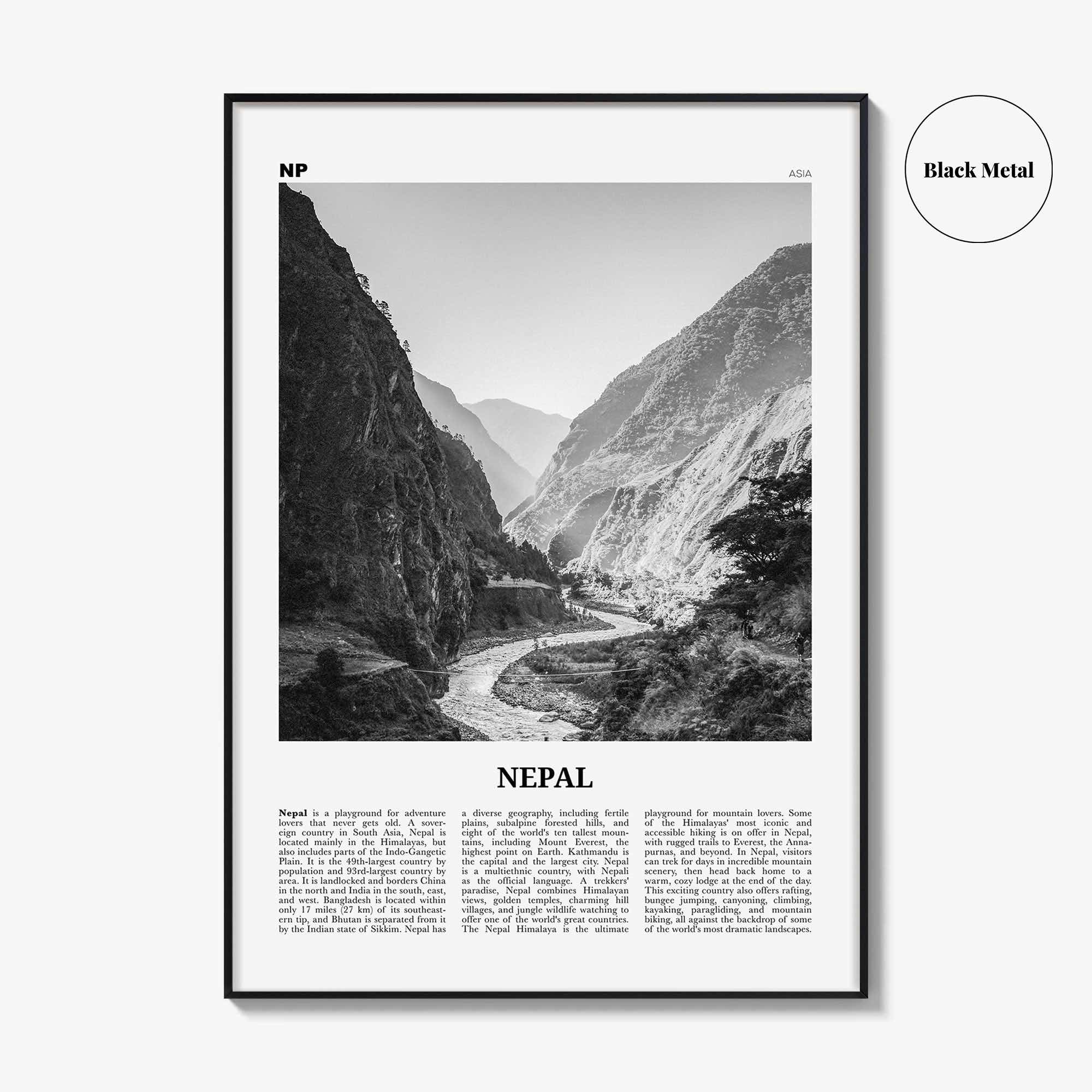 Nepal Print Black and White No 2, Nepal Wall Art, Nepal Poster, Nepal Photo, Nepal Wall Decor, Country Print, Kathmandu, Nepāl, Asia