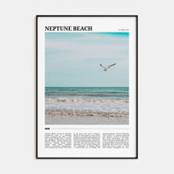 Neptune Beach Travel Color Poster