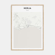 Nerja Map Portrait Poster