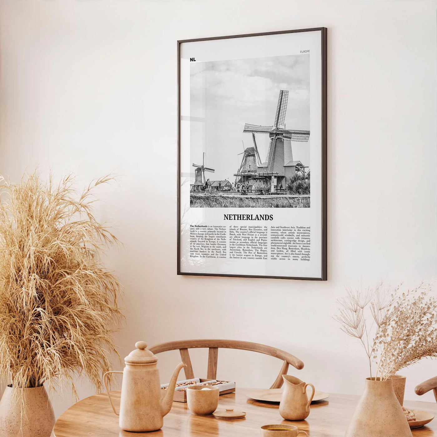 Netherlands Print Black and White, Netherlands Wall Art, Netherlands Poster, Netherlands Photo, Nederland, Holland, Amsterdam, Europe