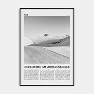 Neukirchen am Großvenediger Travel B&W Poster