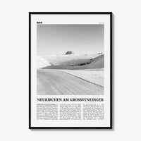 Neukirchen Am Grossvenediger Print Black and White, Neukirchen am Großvenediger Wall Art, Neukirchen Poster, Neukirchen Photo, Austria