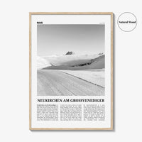 Neukirchen Am Grossvenediger Print Black and White, Neukirchen am Großvenediger Wall Art, Neukirchen Poster, Neukirchen Photo, Austria