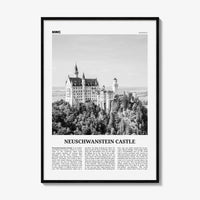 Neuschwanstein Castle Print Black and White, Neuschwanstein Castle Wall Art, Neuschwanstein Castle Poster, Neuschwanstein Castle Photo